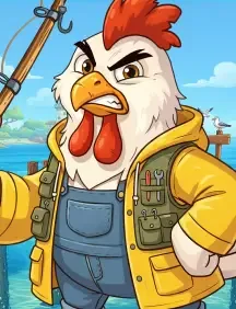 Big Catch Cluck, jeu Happy Duck
